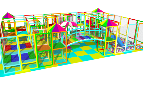 +100 m2 colorful Soft Play Areas